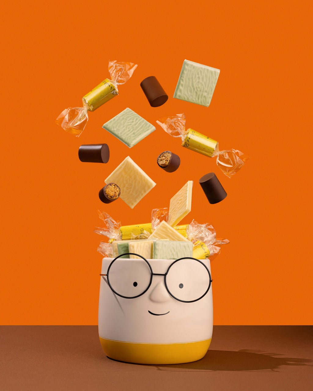 Yellow Chocolare Holder